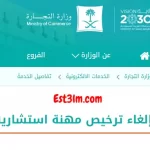 خطوات إلغاء ترخيص مهنة استشارية في السعودية