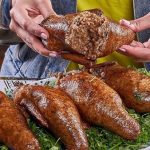 طريقة حشو الحمام بالفريك